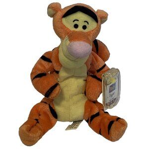 Tigger Plush - Star Bean Arcotoys Mattel - #2 Pooh Series 1999 7" Stuffed Animal